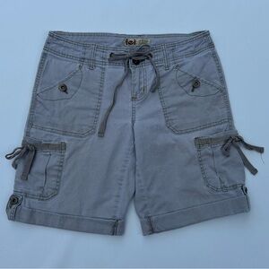 LEI Cargo Shorts Vintage Y2K Gray Size 5